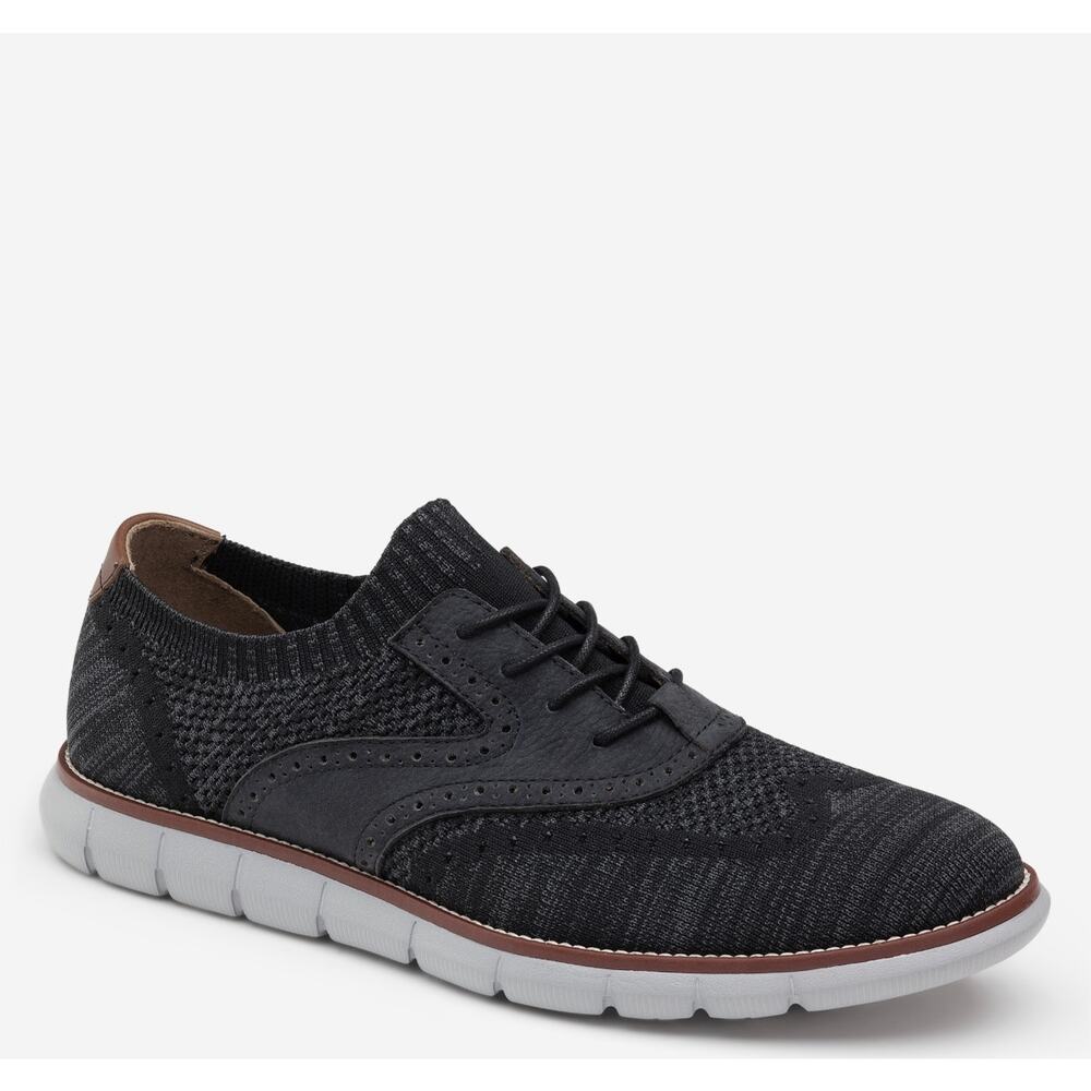 Johnston & Murphy Holden Knit Wingtip Mens Memory Foam Size 8.5 Business Casual